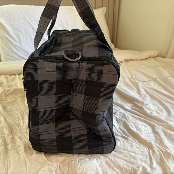 Lug Black and Gray Checkered Duffel Bag - Picture 3 of 8